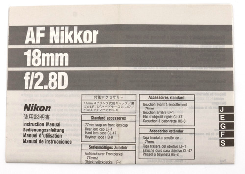 Nikon foglio uso nikkor - foglio,